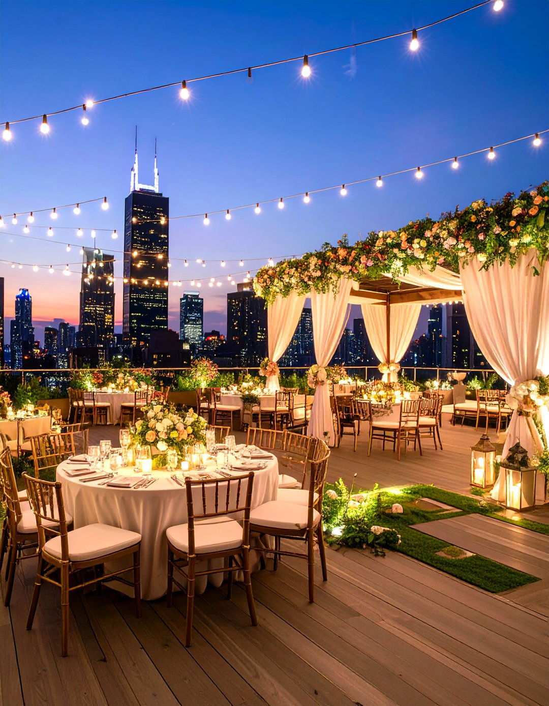 Rooftop Urban Romance - 24 Small Wedding Ideas