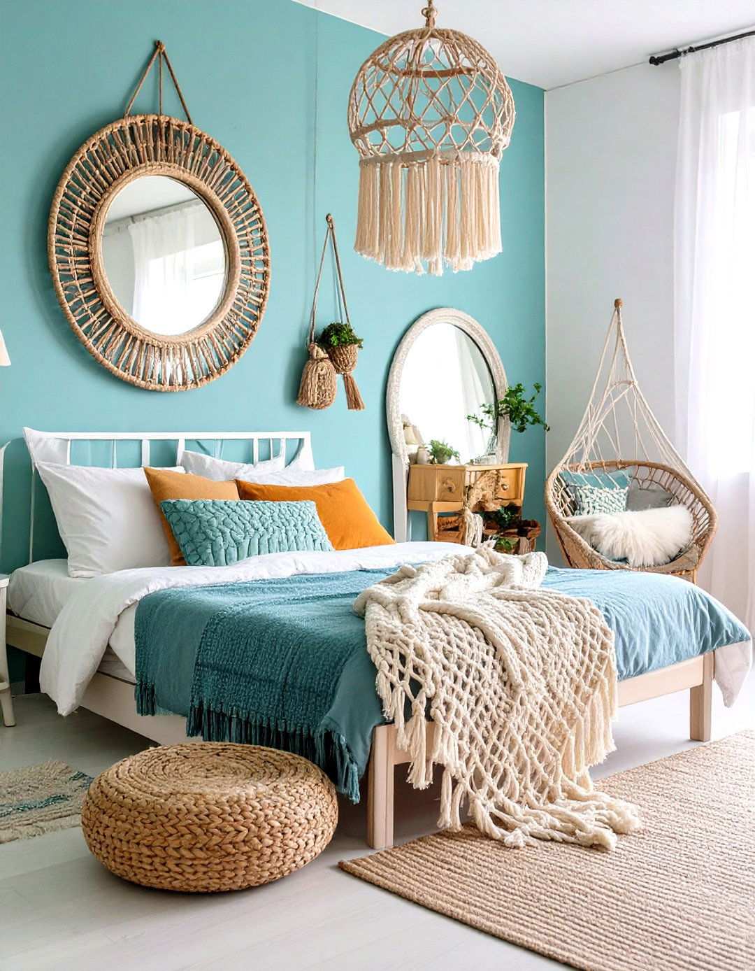 Rope and Net Texture Elements - 24 Mermaid Bedroom Ideas