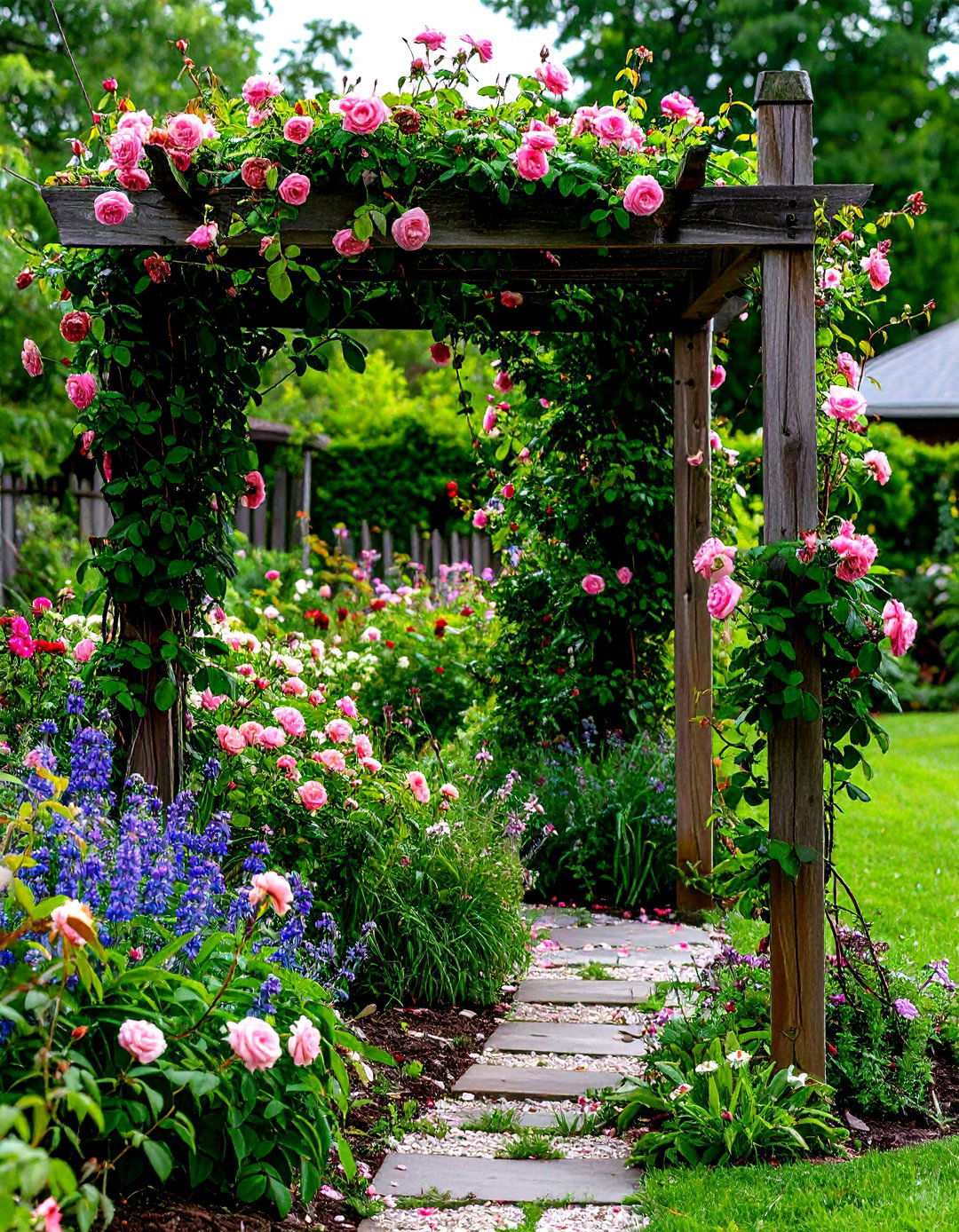 Rose and Clematis Partnership Garden - 24 Rose Garden Ideas