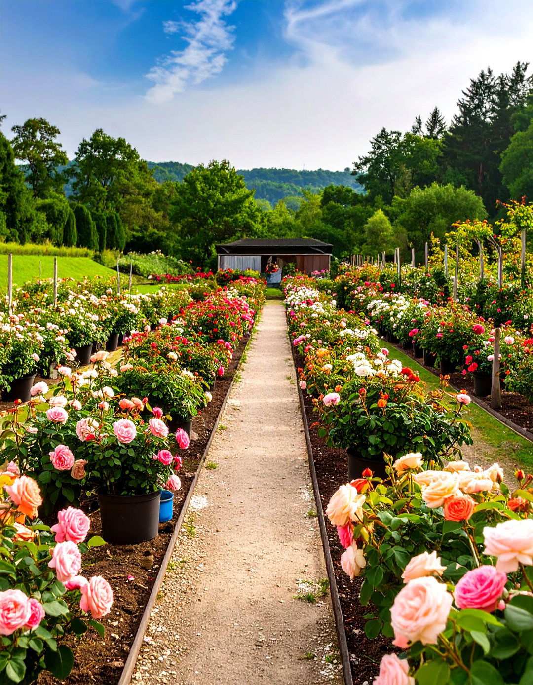 Rose Cutting Garden Layout - 24 Rose Garden Ideas