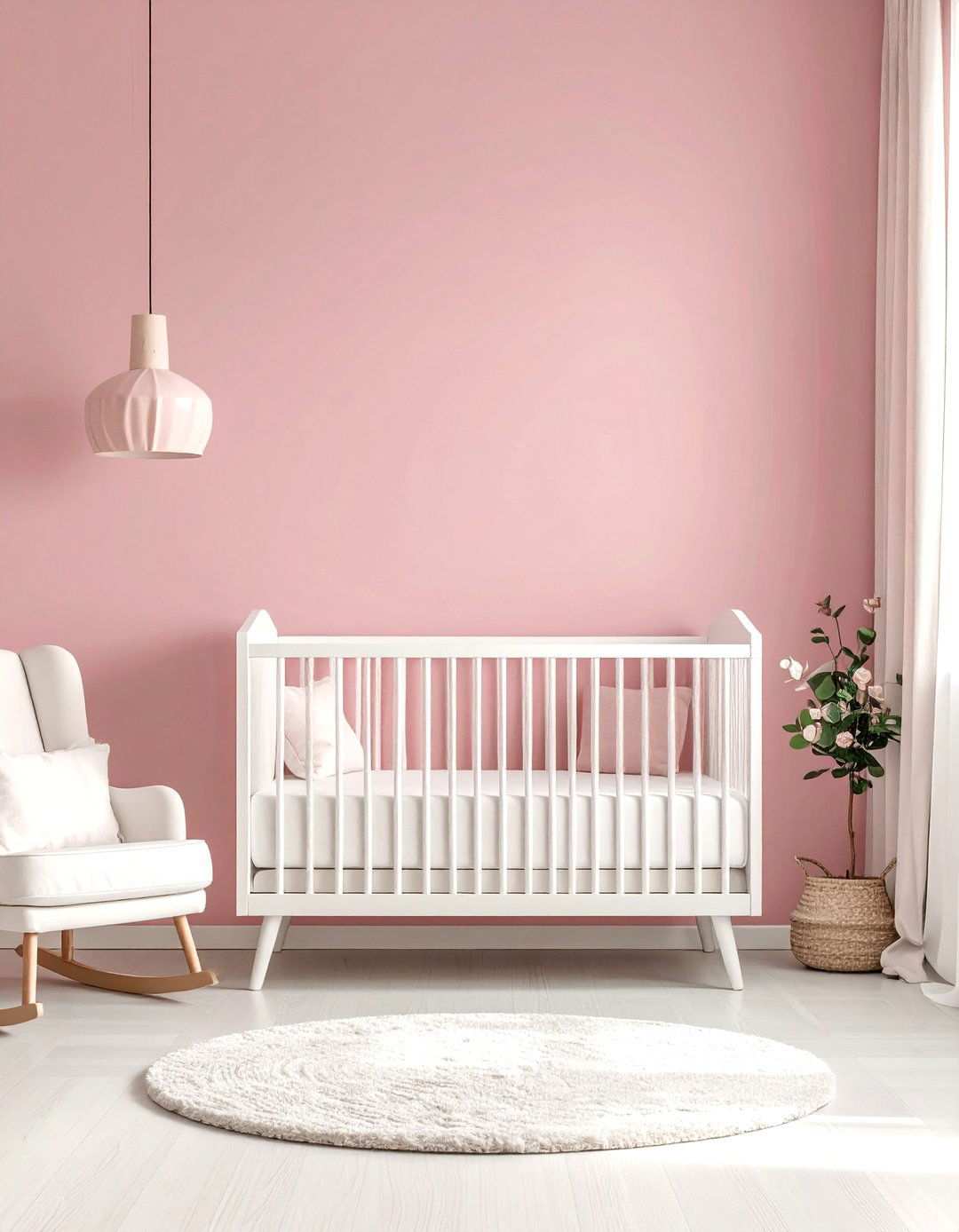 Rose Quartz Pink Nursery with Soft Textures - 24 Ways to Decorate With Jewel Tones