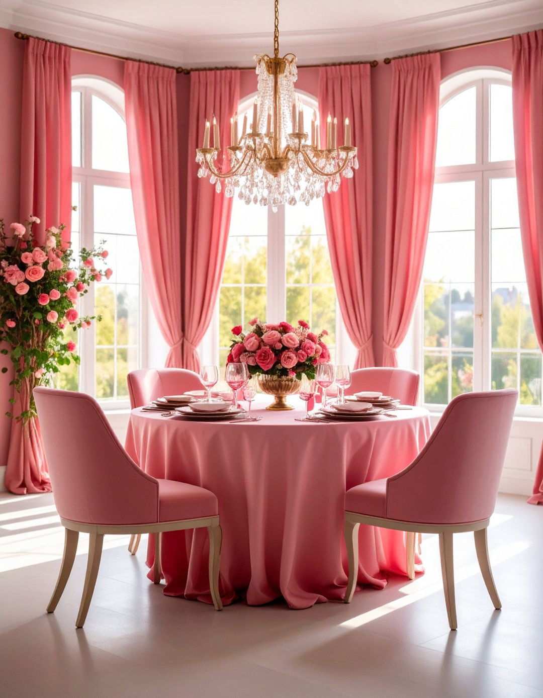 Rose Red Romantic Ambiance - 24 Red Dining Room Ideas