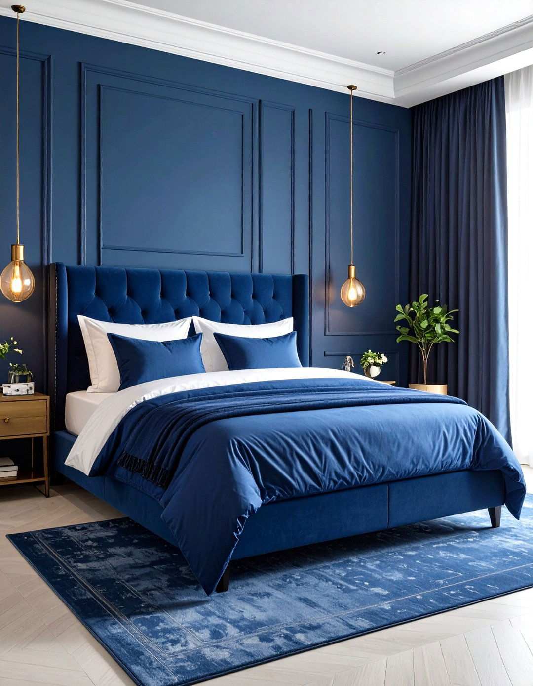 Royal Blue Luxury Hotel Bedroom - 24 Royal Blue Bedroom Ideas