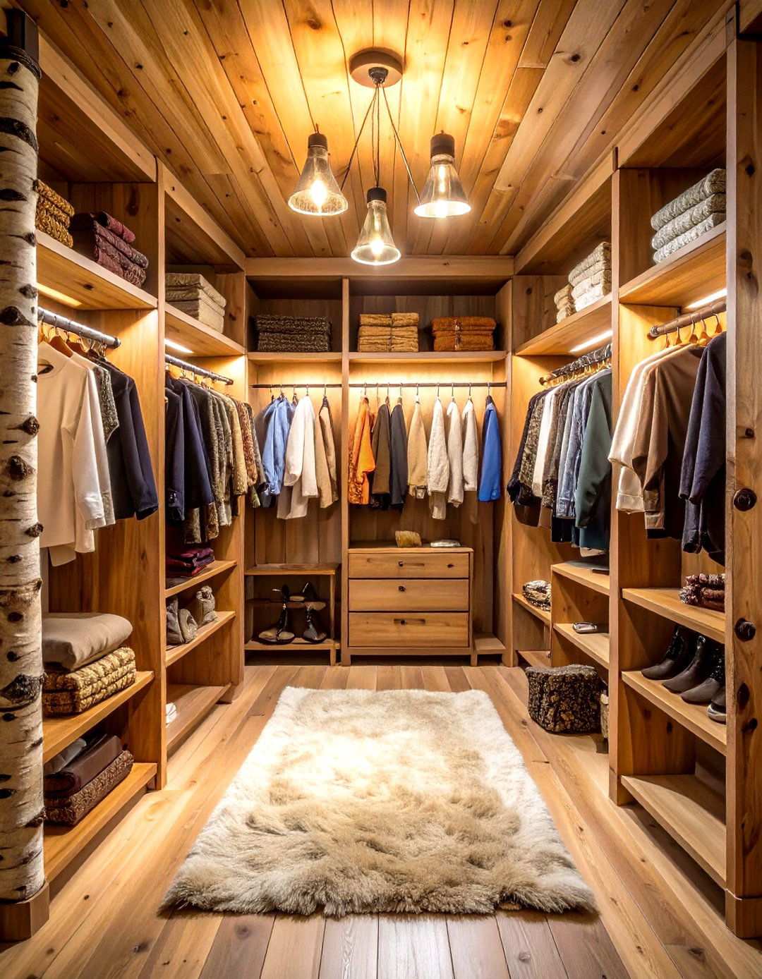 Rustic Adirondack Mountain Lodge Closet - 24 Rustic Closet Ideas