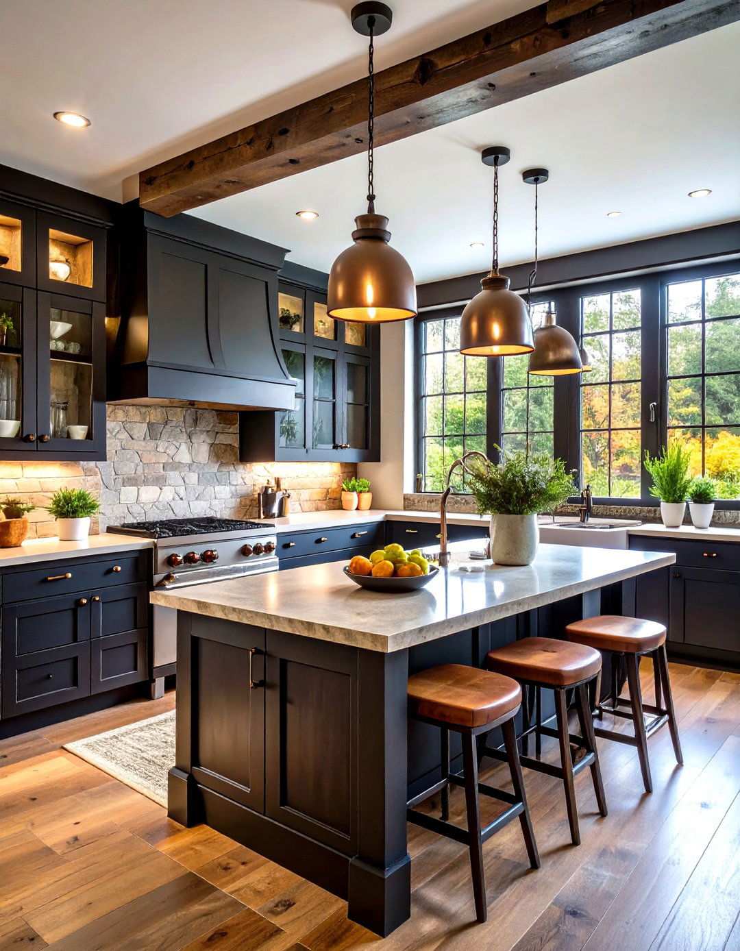 Rustic Black Cabinet Kitchen Themes - 24 kitchens with beautiful black cabinets