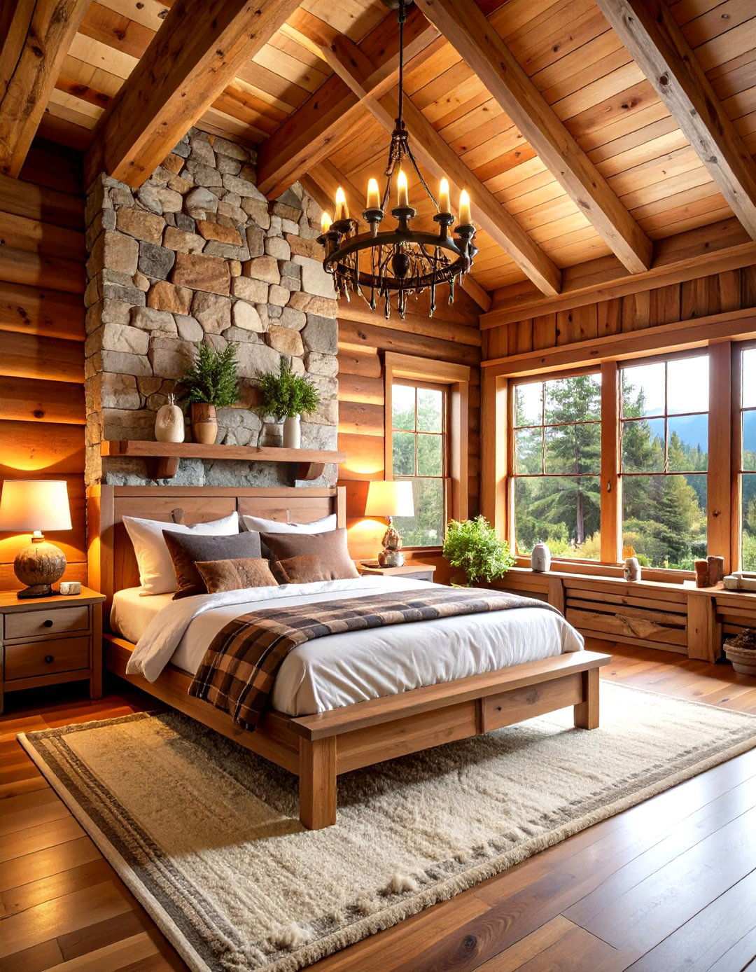 Rustic Cabin Lodge Bedroom - 24 Man Cave Bedroom Ideas