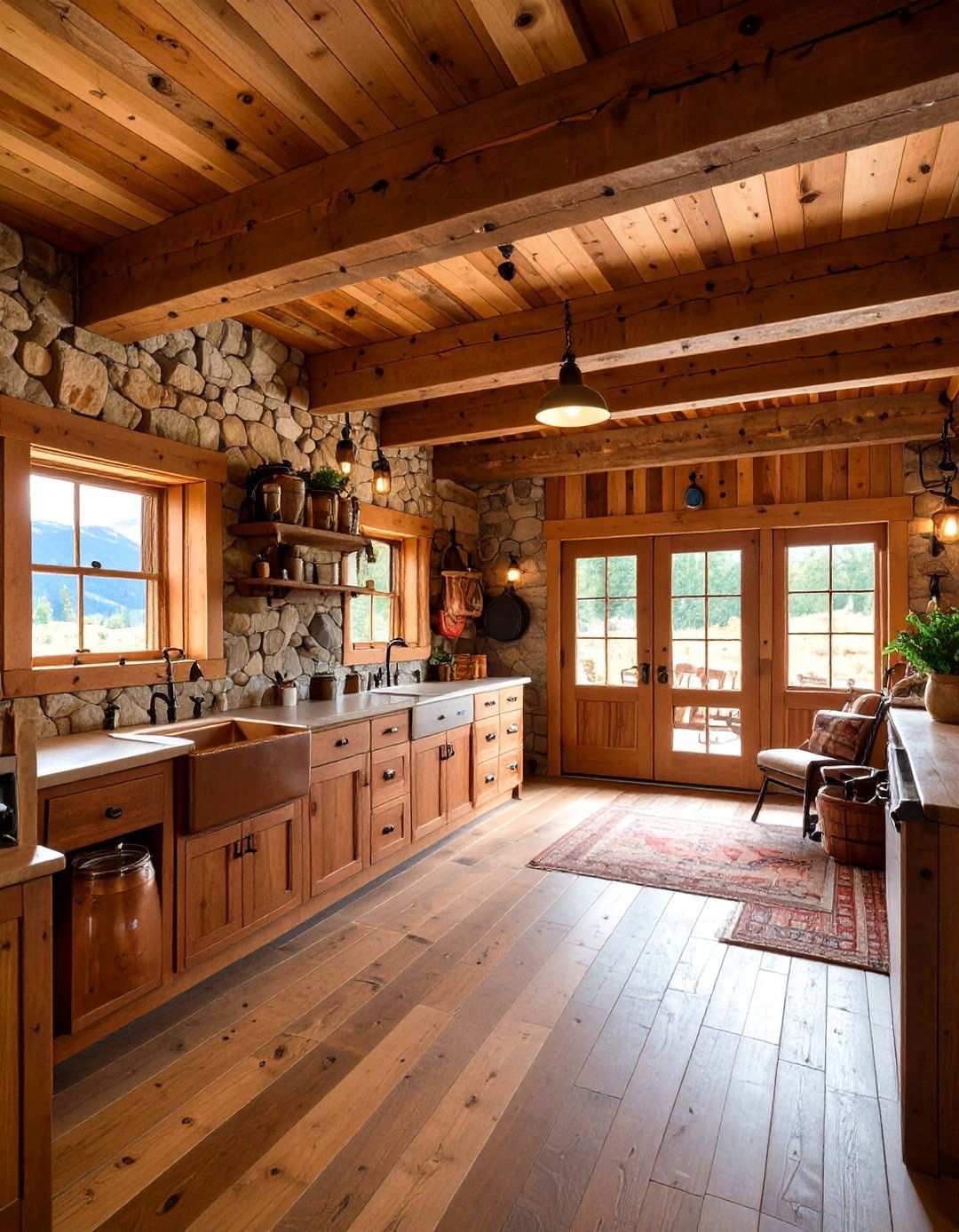 Rustic Cabin Style Utility - 24 Utility Room Ideas