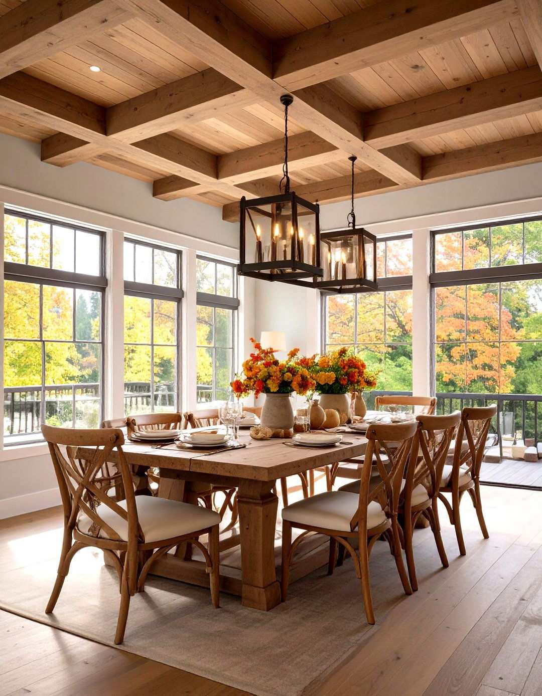 Rustic Coffered Tray Ceilings - 24 Rustic Ceiling Ideas