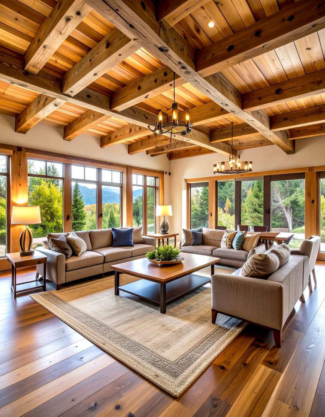 Rustic Exposed Beam Ceilings - 24 Wood Ceiling Ideas