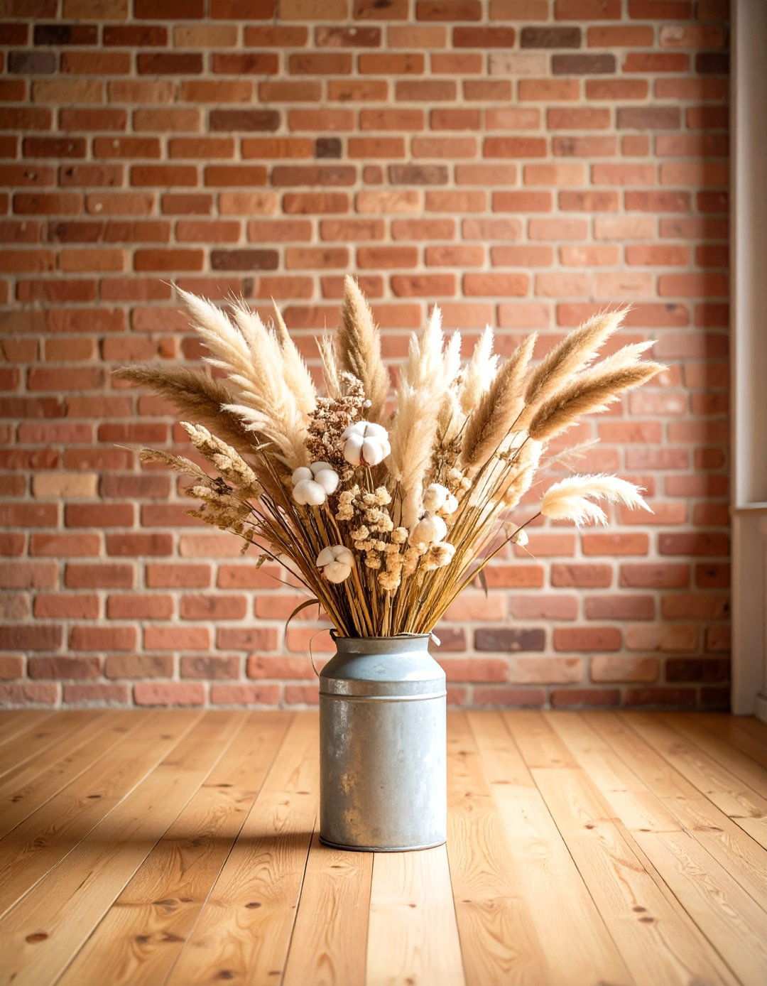 Rustic Farmhouse Floor Vase Arrangement - 24 Large Floor Vase Decoration Ideas