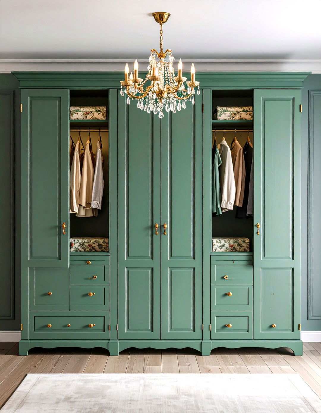 Rustic French Country Armoire Style Closet - 24 Rustic Closet Ideas