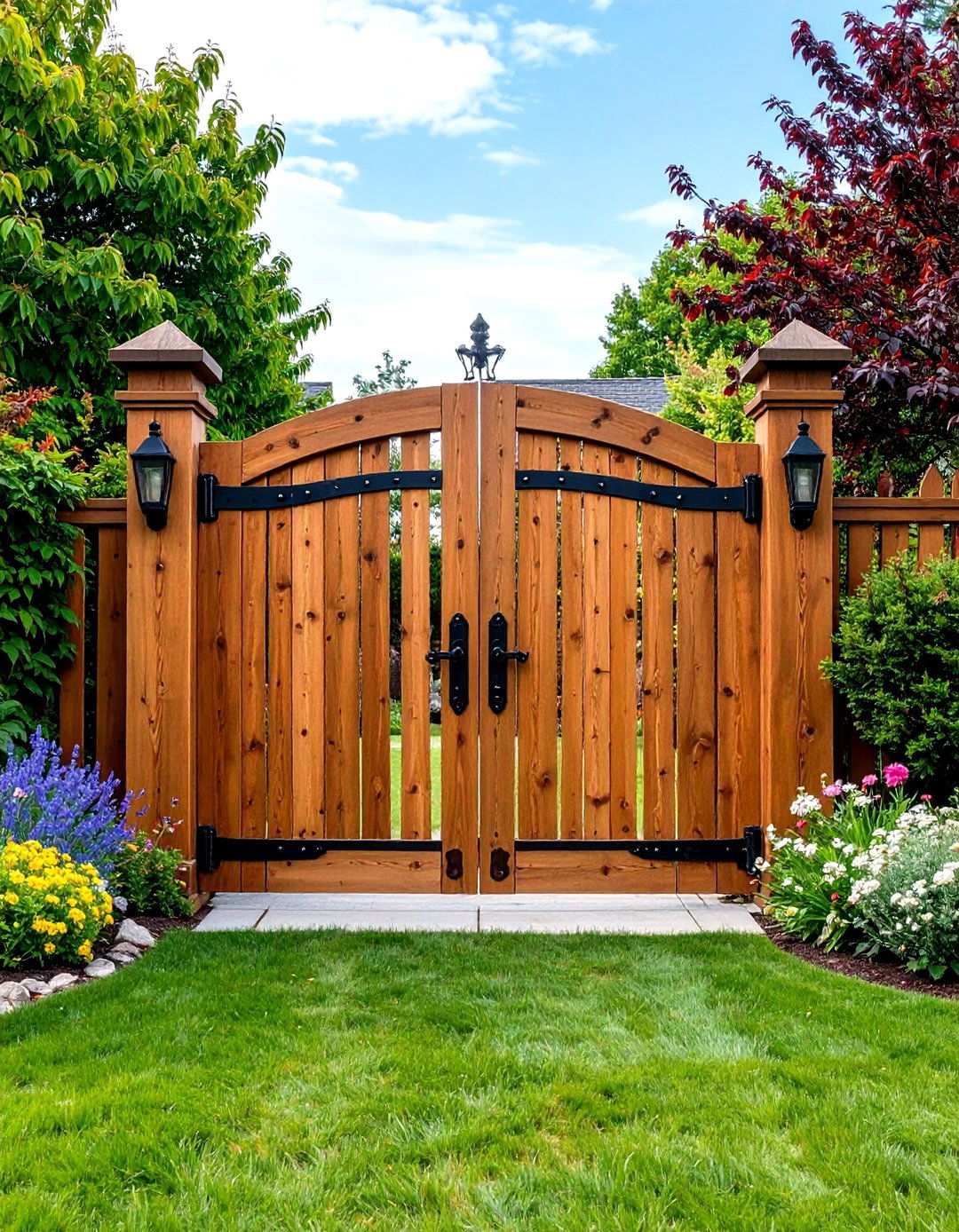 Rustic Garden Gate Installations - 24 Rustic Landscaping Ideas
