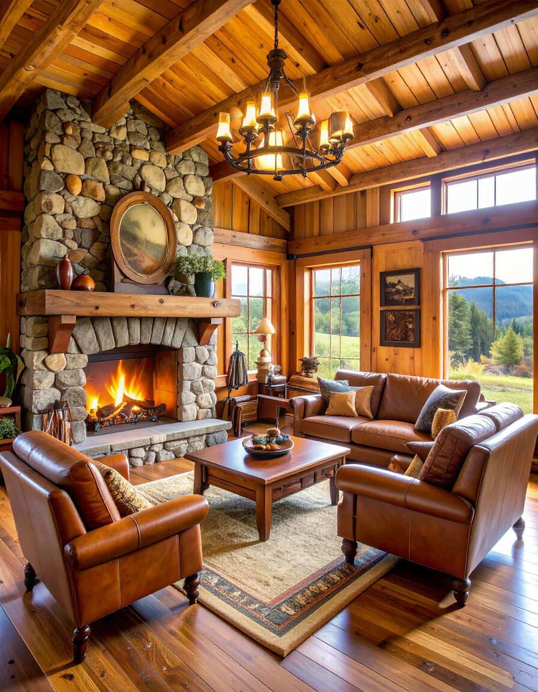 Rustic Hunting Lodge Theme - 24 Man Cave Design Ideas