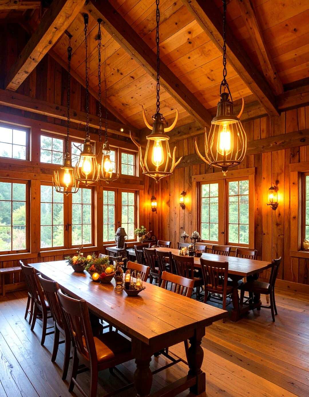 Rustic Lighting Fixture Network - 24 Hunting Man Cave Ideas