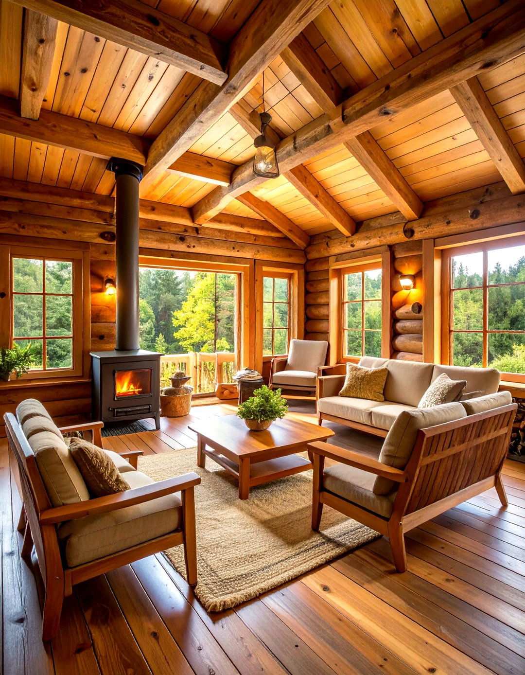 Rustic Log Cabin Sauna with Natural Finishes - 24 Sauna Room Design Ideas