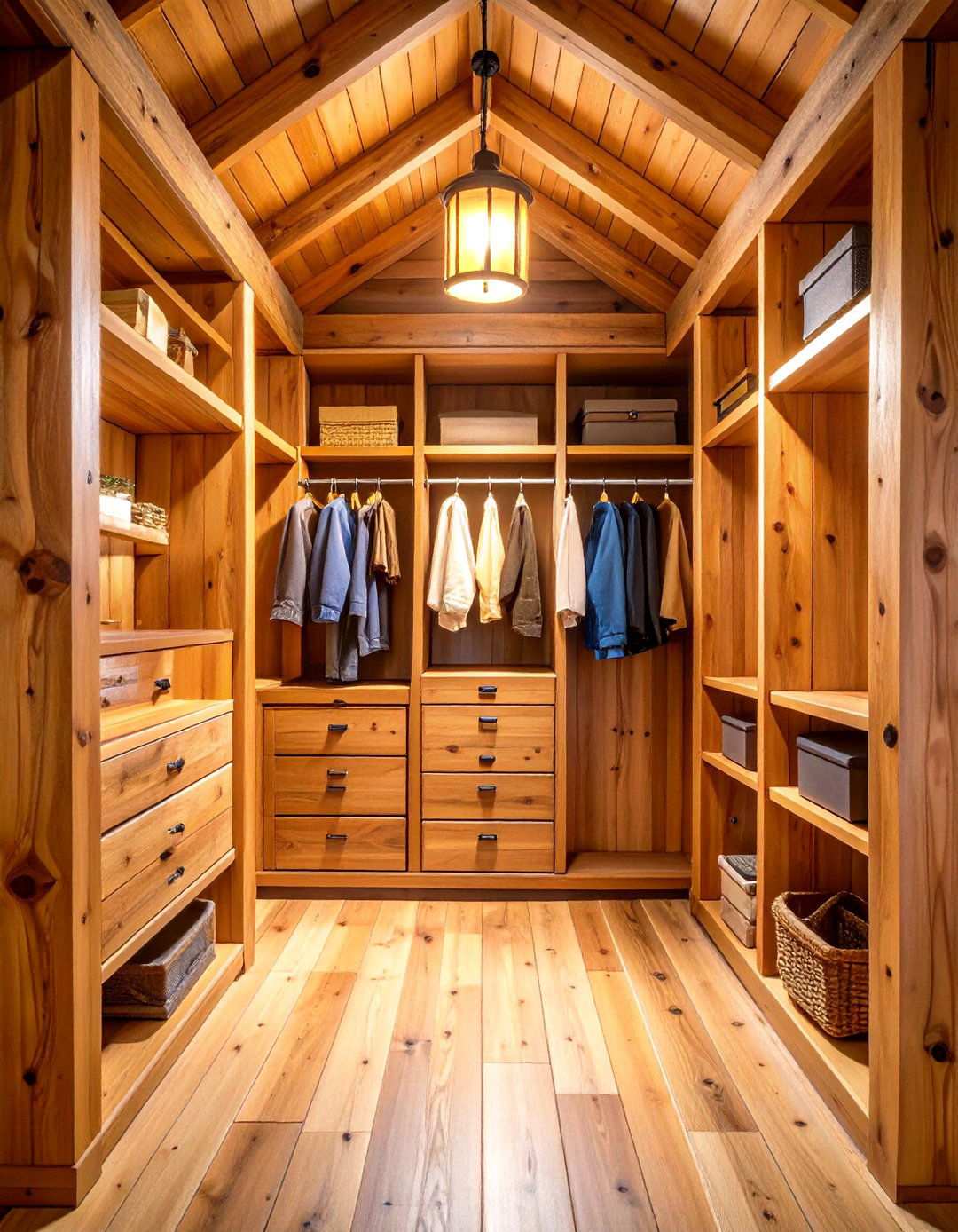 Rustic Log Cabin Timber Frame Closet - 24 Rustic Closet Ideas