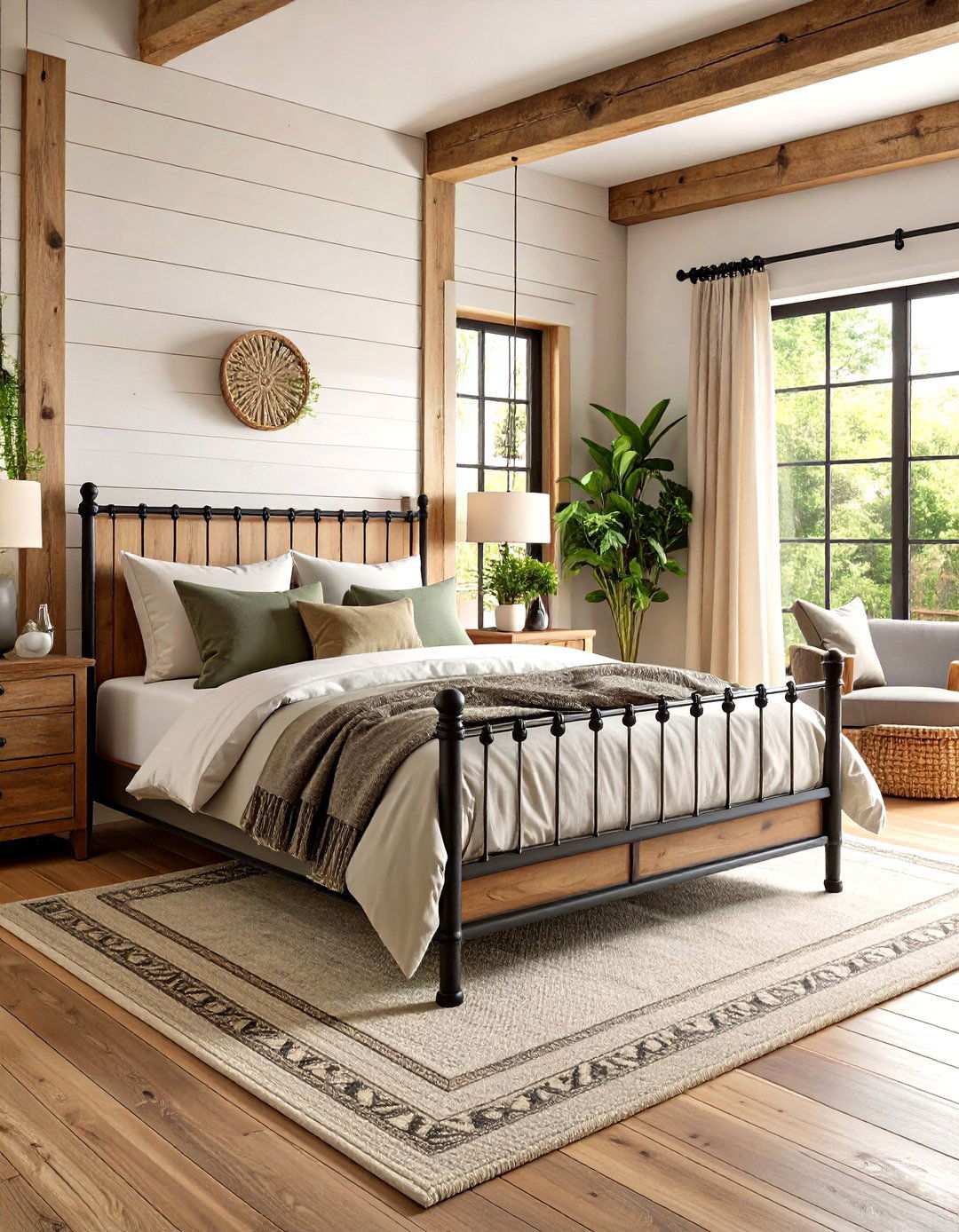 Rustic Matte Black Farmhouse Style - 24 Matte Black Bedroom Ideas