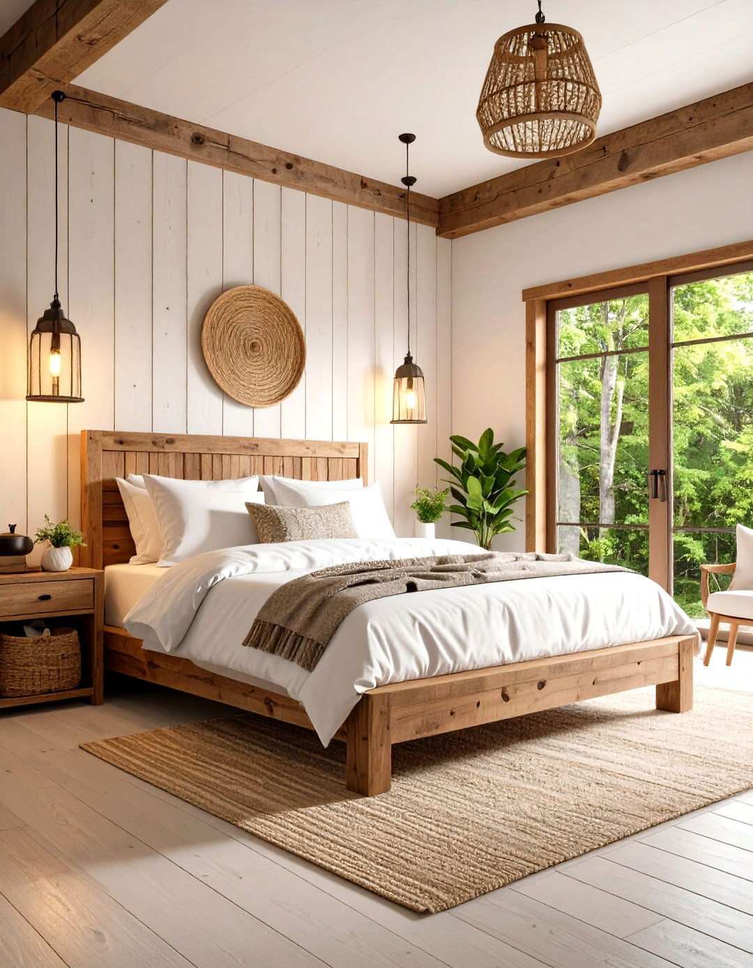 Rustic Modern Farmhouse Guest Room - 24 small guest room ideas