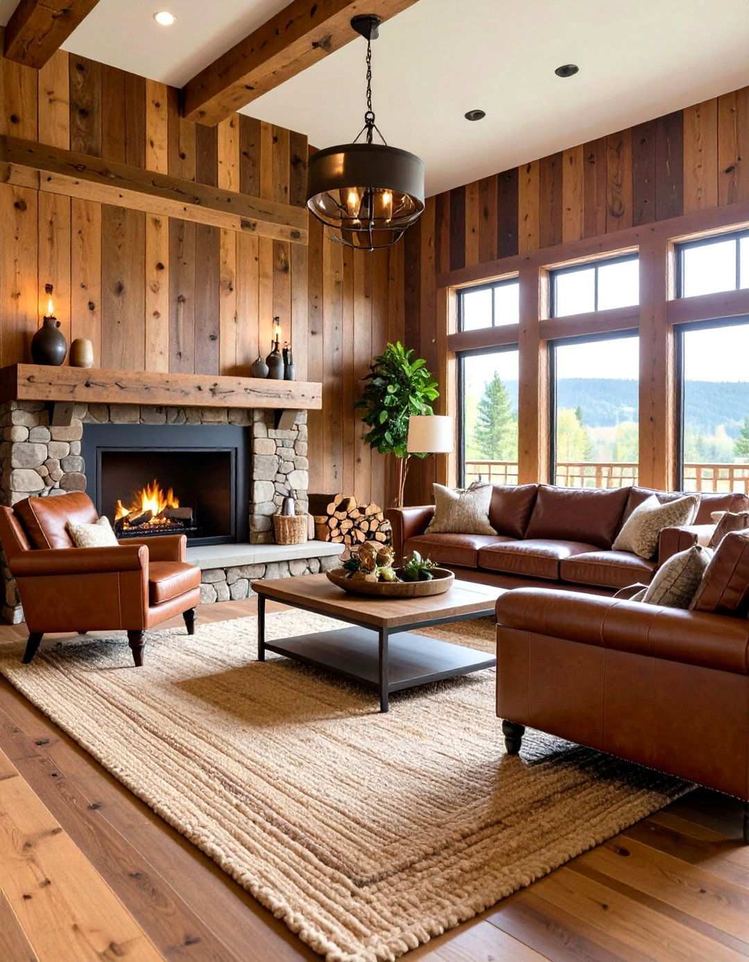 Rustic Modern Farmhouse Living Room - 24 Mens Living Room Ideas