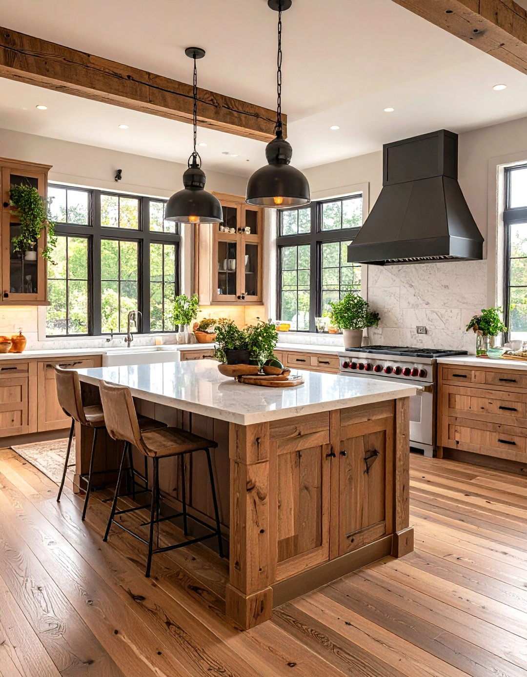Rustic Modern Material Combinations - 24 Quartz Kitchen Countertops