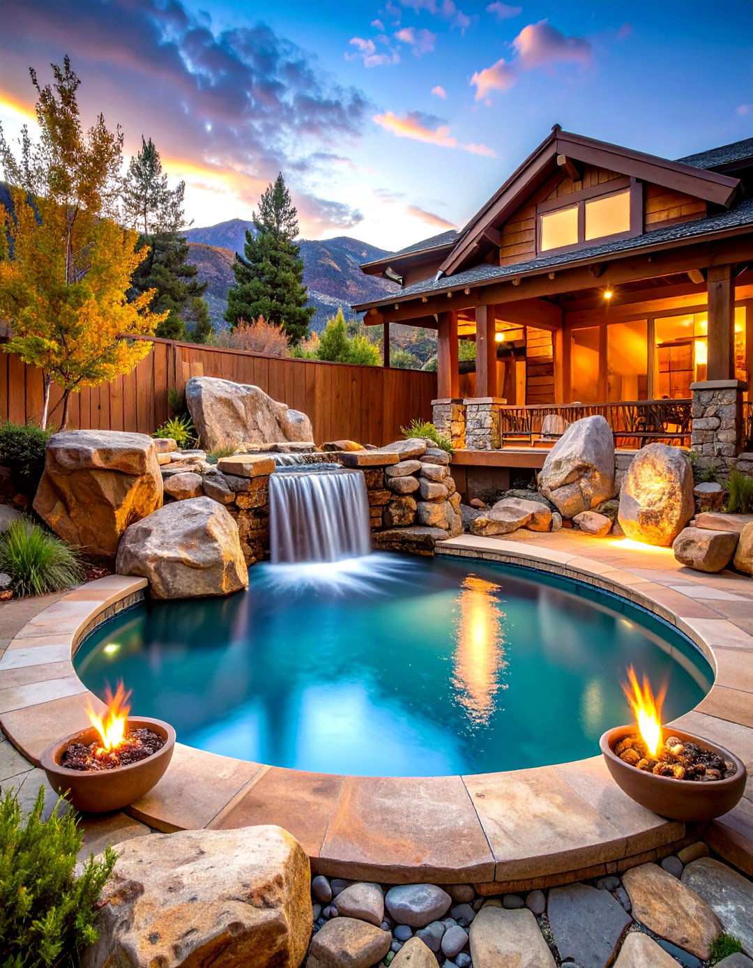 Rustic Mountain Spool Sanctuary - 24 Spool Pool Ideas