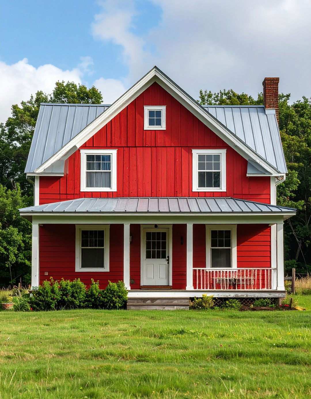 Rustic Red Board and Batten Design - 24 red home exterior ideas