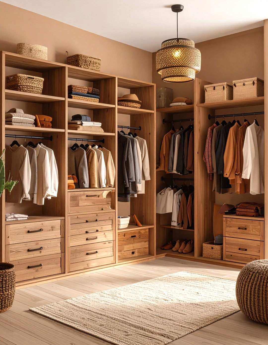 Rustic Southwestern Adobe Closet - 24 Rustic Closet Ideas