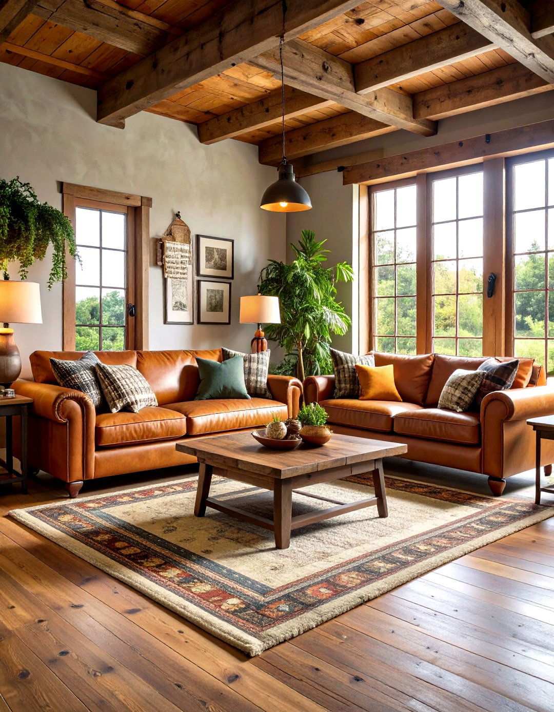 Rustic Symmetrical Living Room - 24 Symmetrical Living Room Ideas