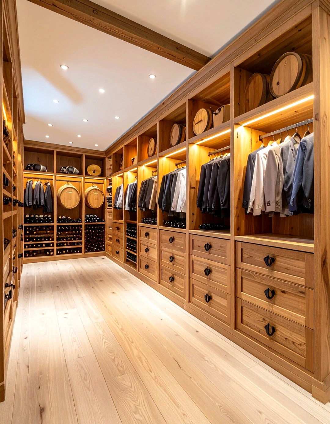 Rustic Tuscan Vineyard Closet - 24 Rustic Closet Ideas