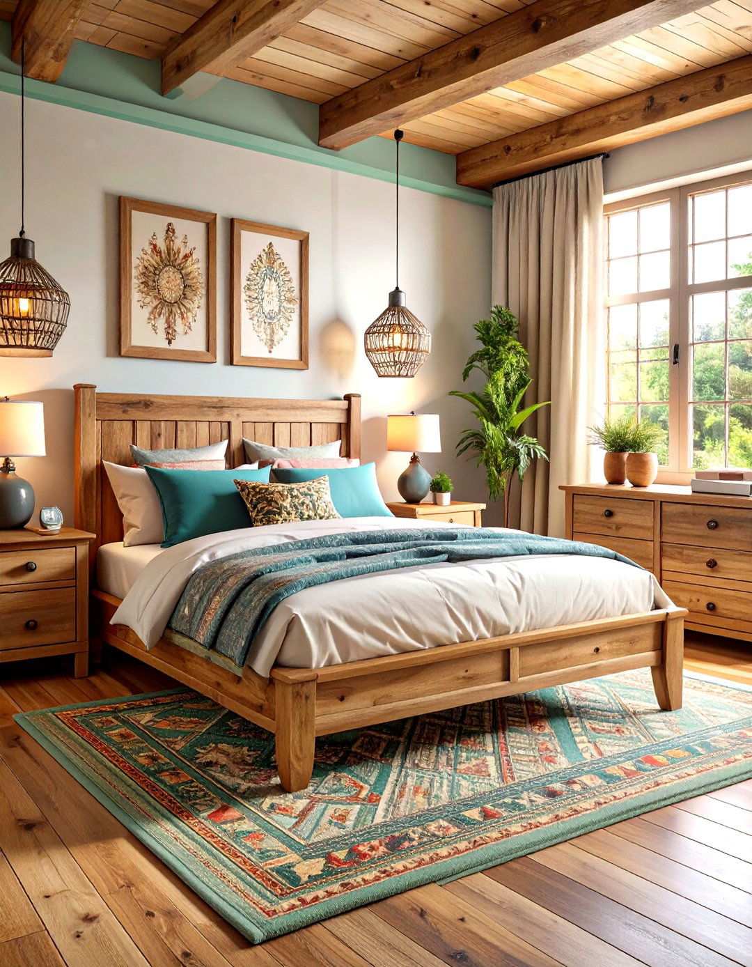 Rustic Wood Furniture Elements - 24 Scandinavian Bedroom Ideas