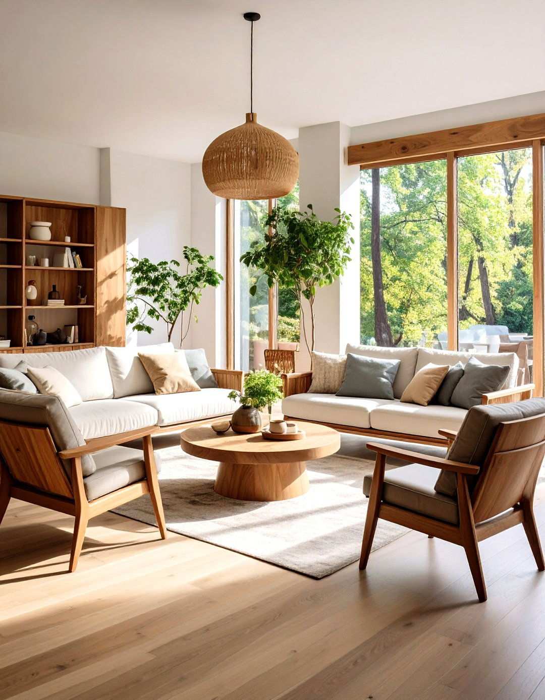 Rustic Wood Furniture Mix - 24 Tuscan Living Room Ideas