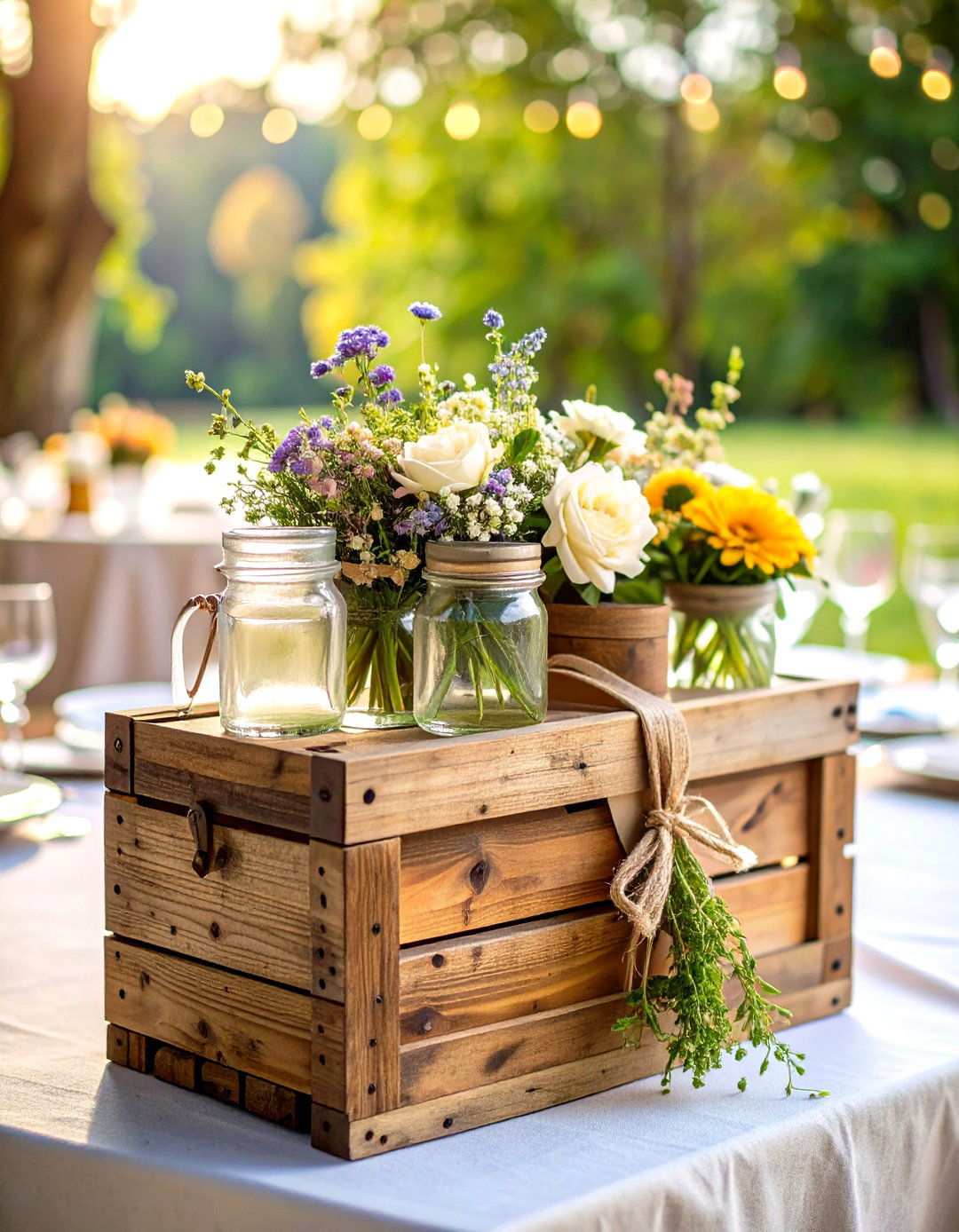Rustic Wooden Crate Card Box - 24 Wedding Card Box Ideas