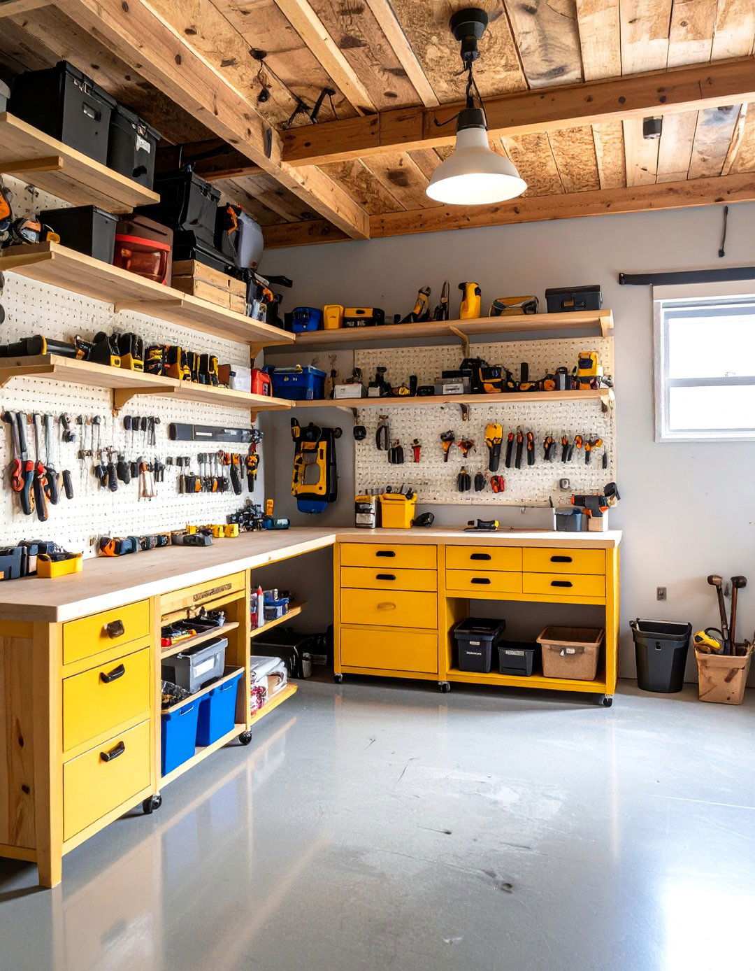 Rustic Workshop Storage Systems - 24 Rustic Garage Ideas