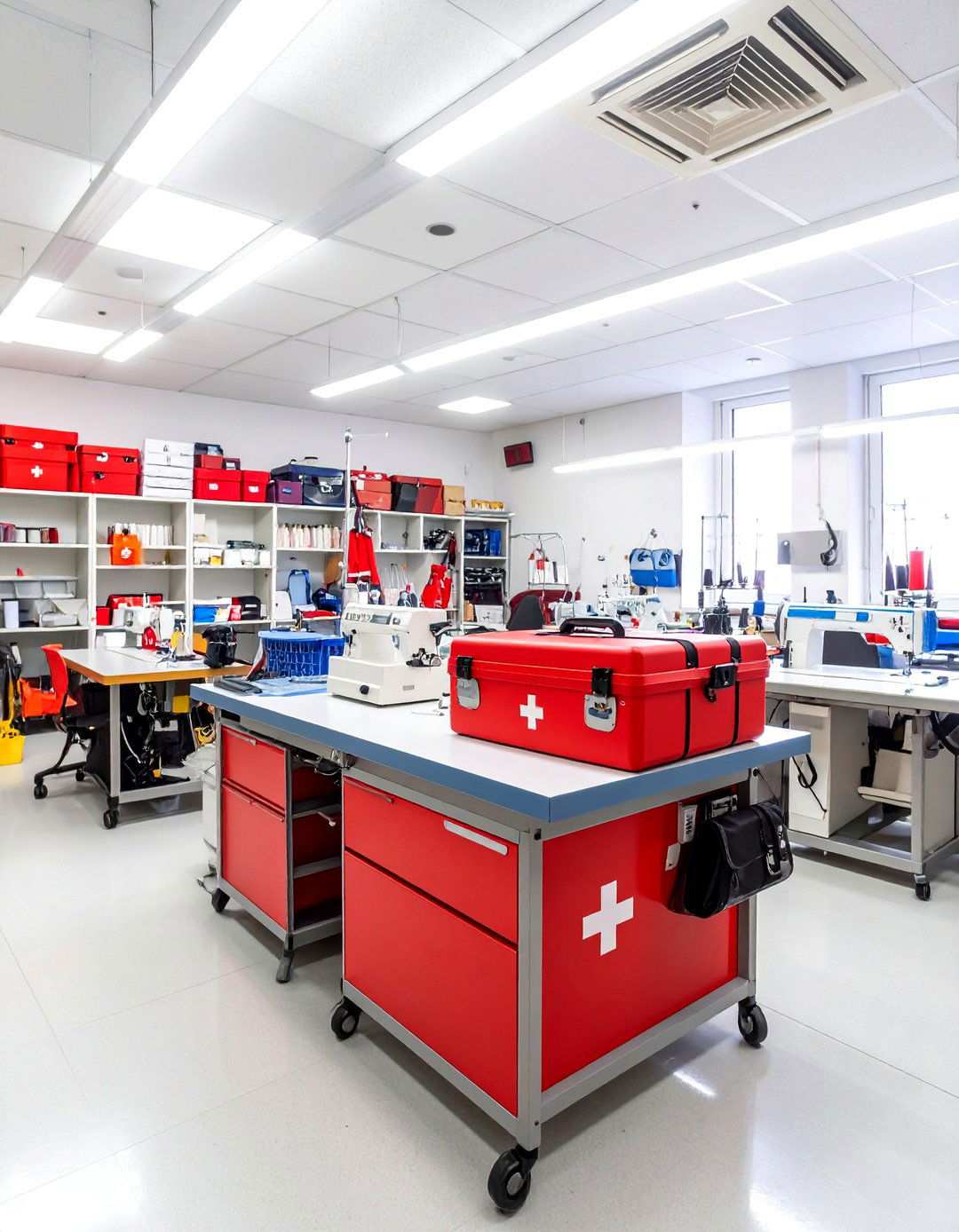 Safety and First Aid Stations - 24 Sewing Room Ideas