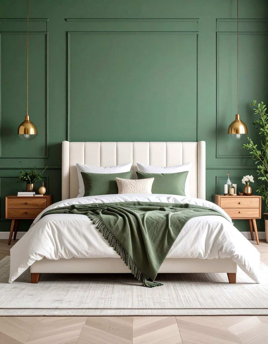 Sage Green Accent Wall Bedroom - 24 Light Green Bedroom Ideas