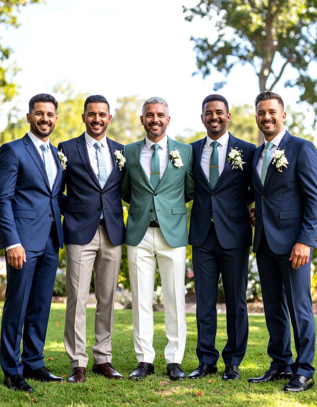 Sage Green and Navy Blue Sophisticated Palette - 24 Sage Green Wedding Ideas