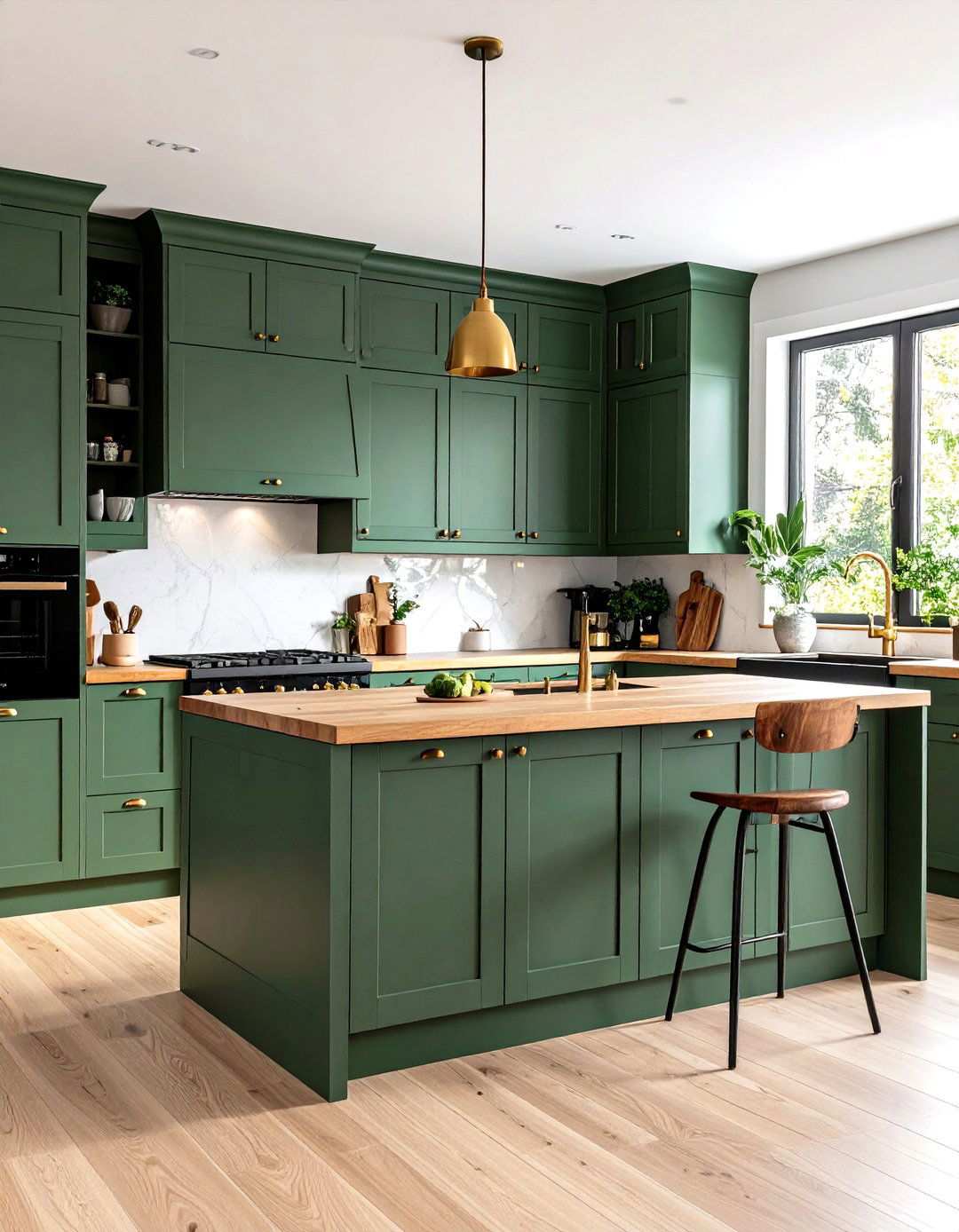 Sage Green Cabinets with Black Appliances - 24 What Color Cabinets Go With Black Appliances