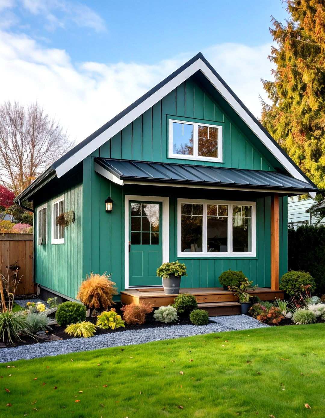 Sage Green Contemporary Shed Style - 24 Sage Green House Exterior Ideas