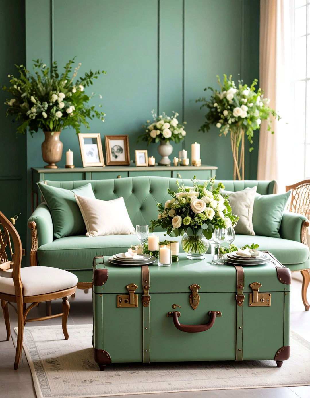 Sage Green Guest Book and Memory Table - 24 Sage Green Wedding Ideas