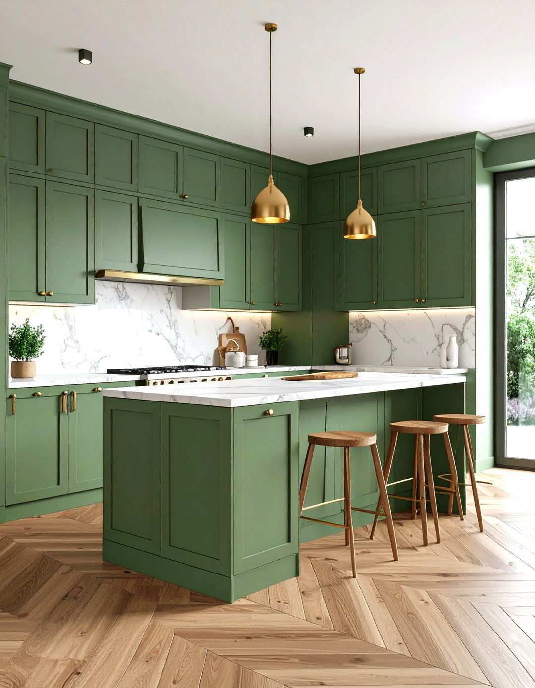 Sage Green Kitchen Cabinets - 24 Spring Decor Ideas
