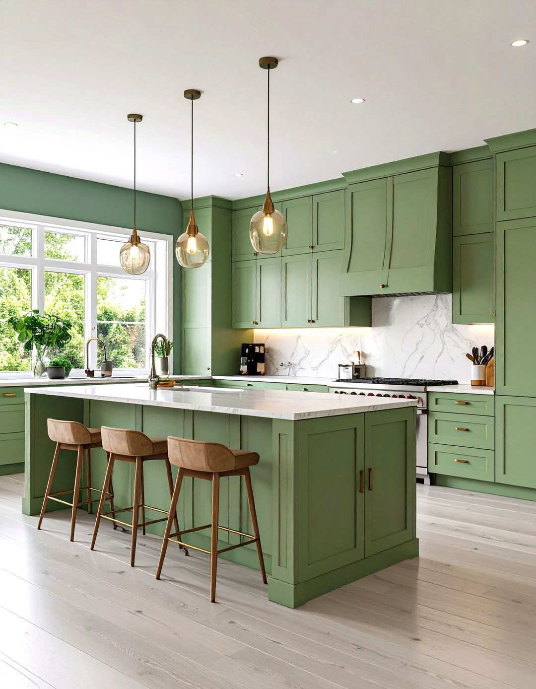 Sage Green Kitchen Peninsula Layout - 24 Sage Green Kitchen Ideas