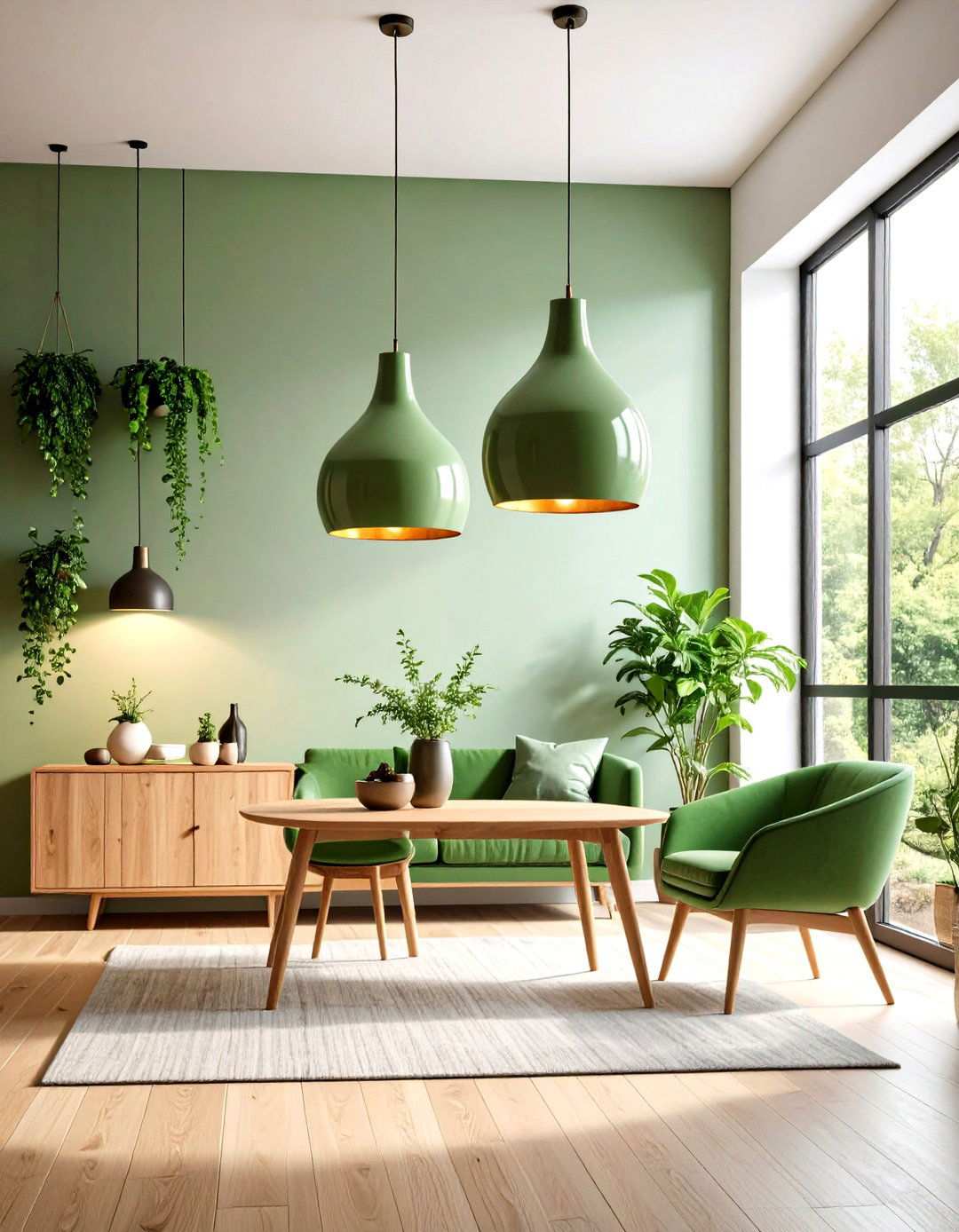Sage Green Pendant Light Fixtures and Lamps - 24 Sage Green Decor Ideas