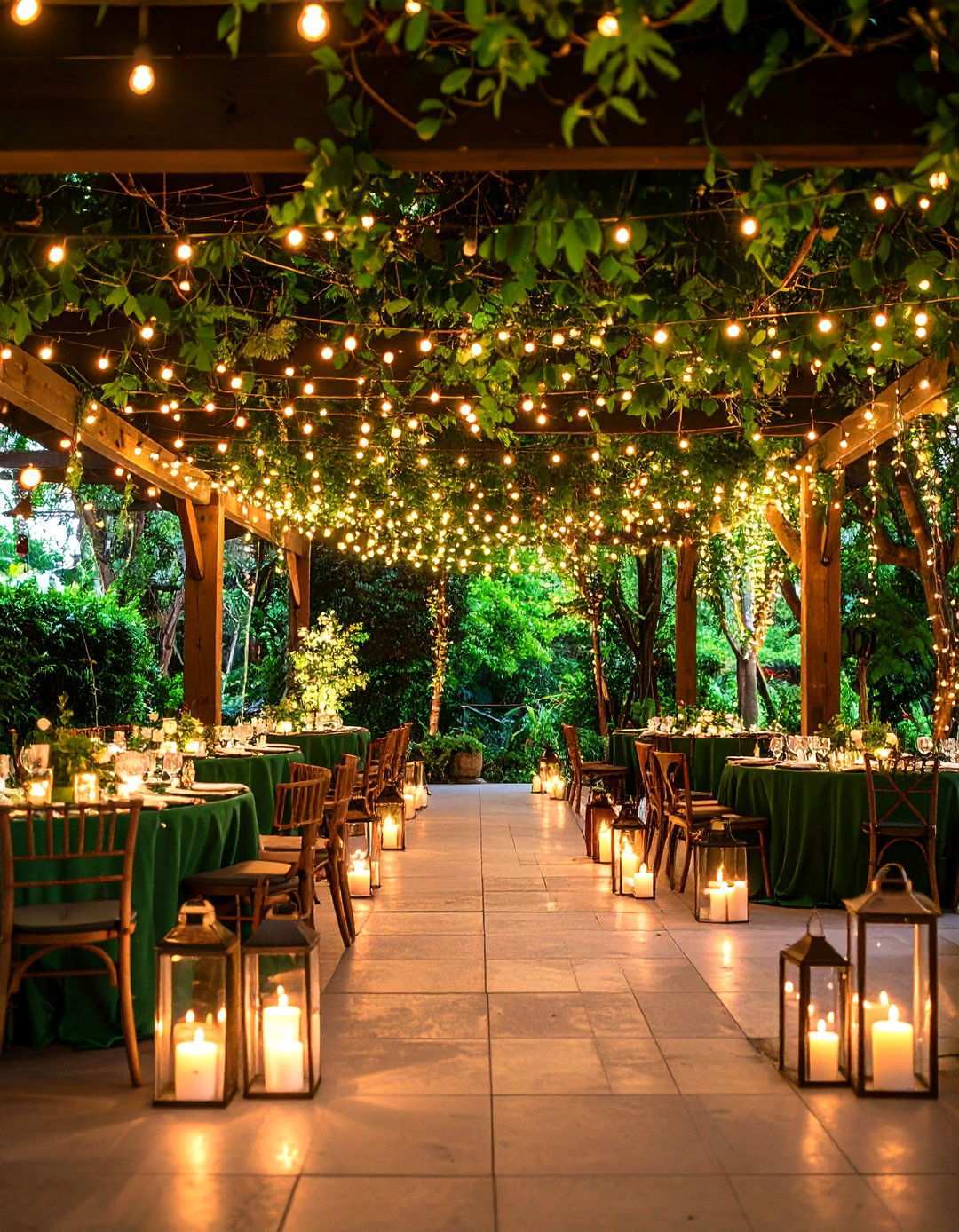 Sage Green Reception Lighting and Ambiance - 24 Sage Green Wedding Ideas
