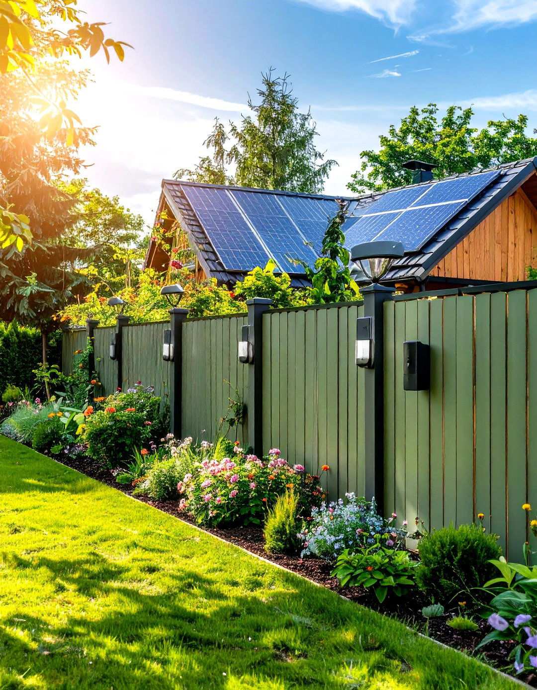 Sage Green Smart Technology Integration - 24 Sage Green Garden Fence Ideas