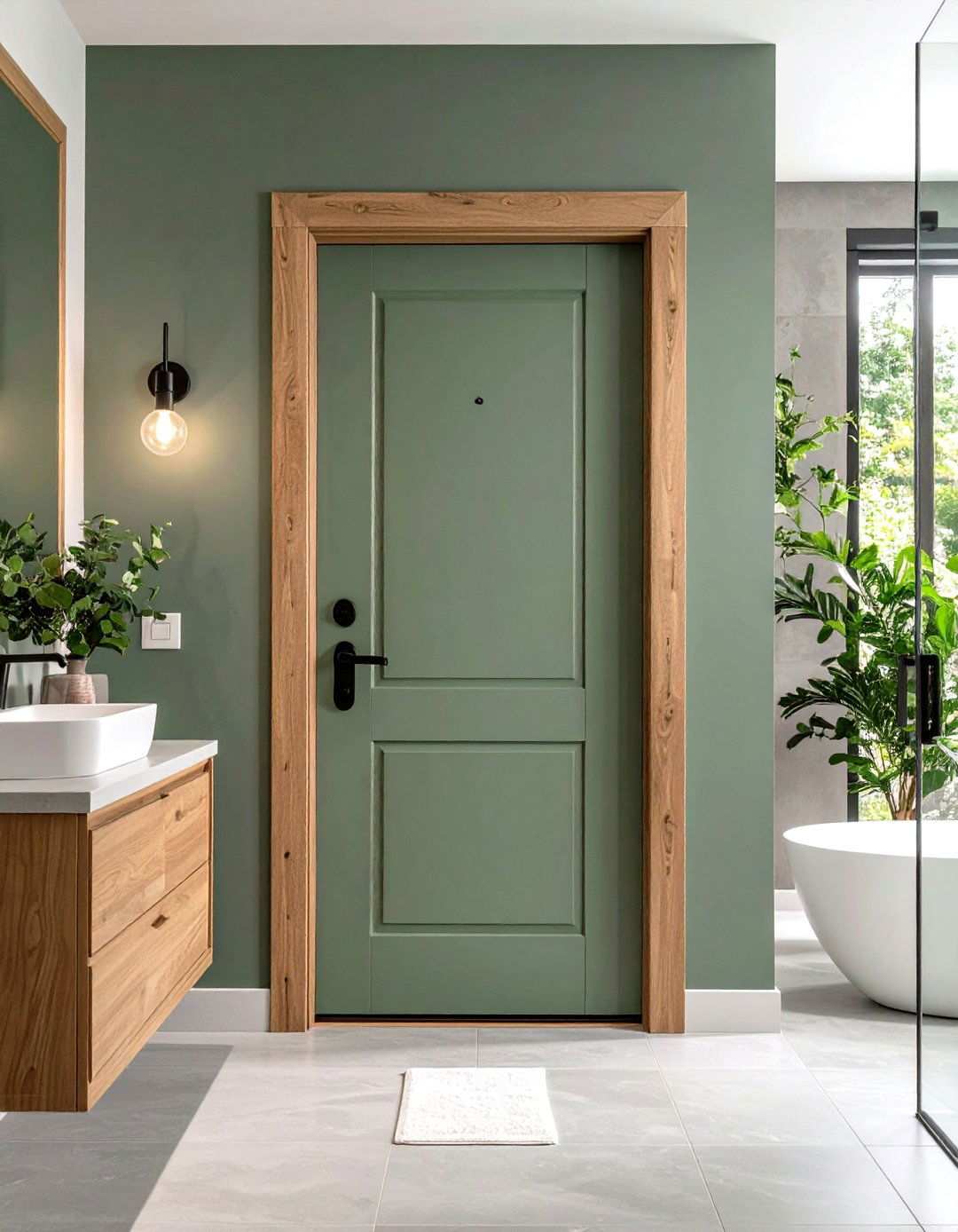 Sage Green Tranquility - 24 Interior Door Color Ideas