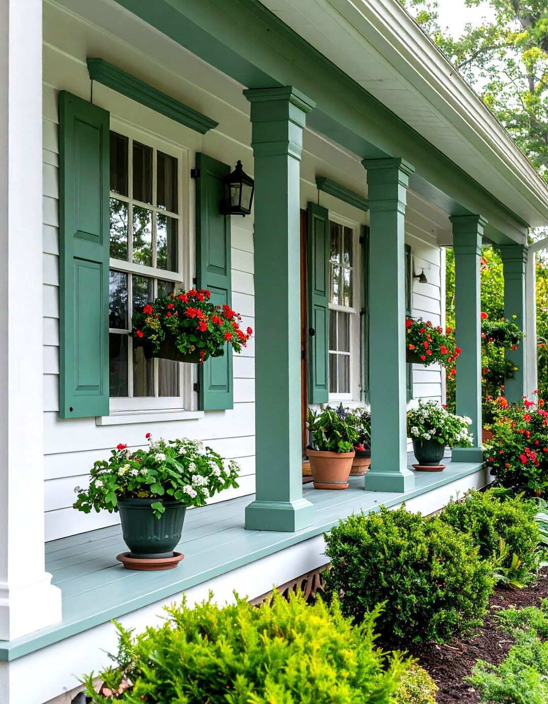 Sage Green Trim - 24 Porch Paint Colors