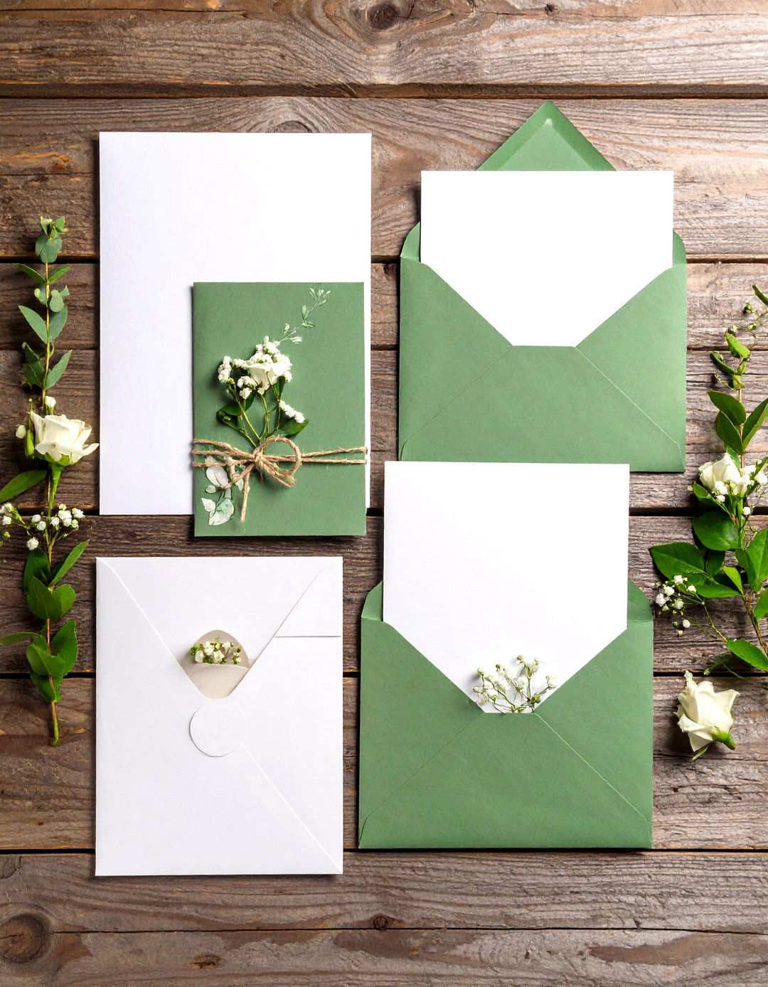 Sage Green Wedding Invitations and Stationery - 24 Sage Green Wedding Ideas