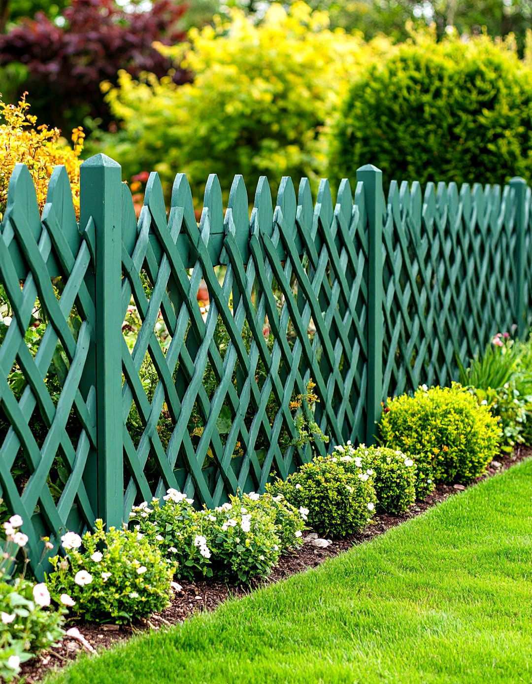 Sage Green Woven Privacy Fence - 24 Sage Green Garden Fence Ideas