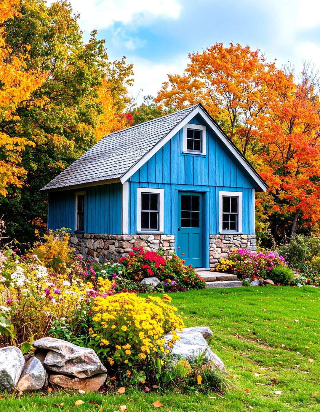 Saltbox Colonial Inspired Design - 24 wood shed ideas