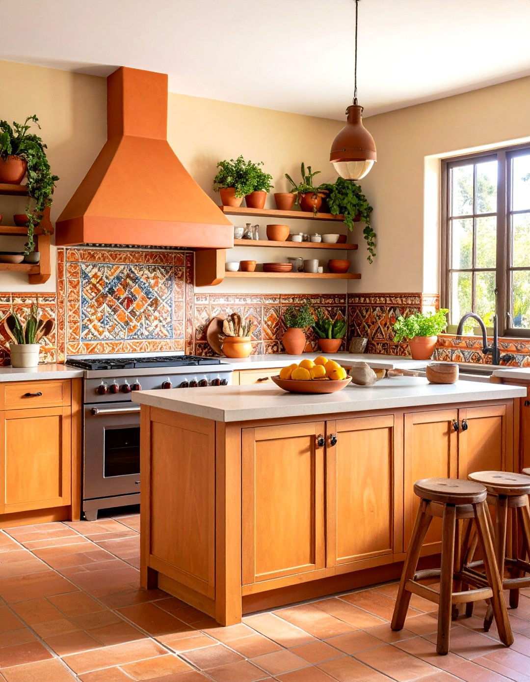 Saltillo Tile Accents - 24 Southwestern Kitchen Ideas